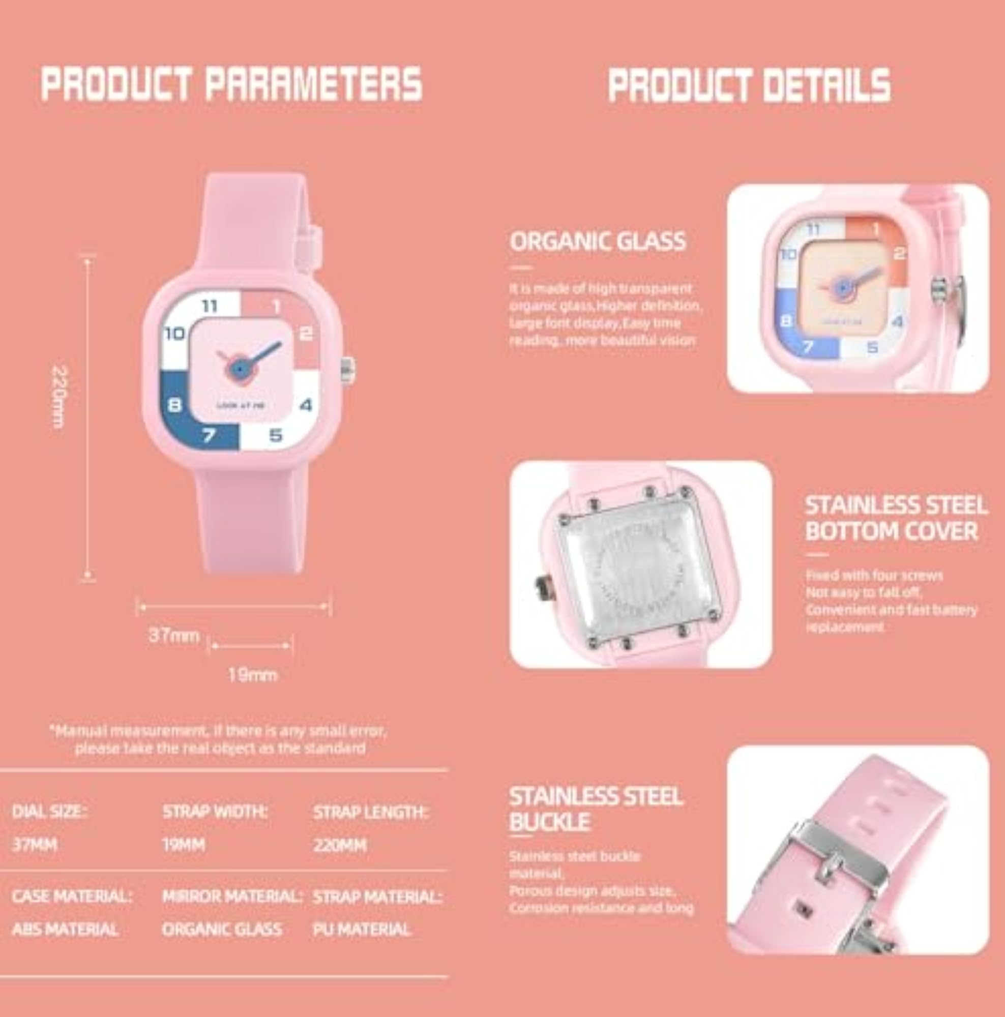 Analog Quartz Movement Multi-Color Kids Watch